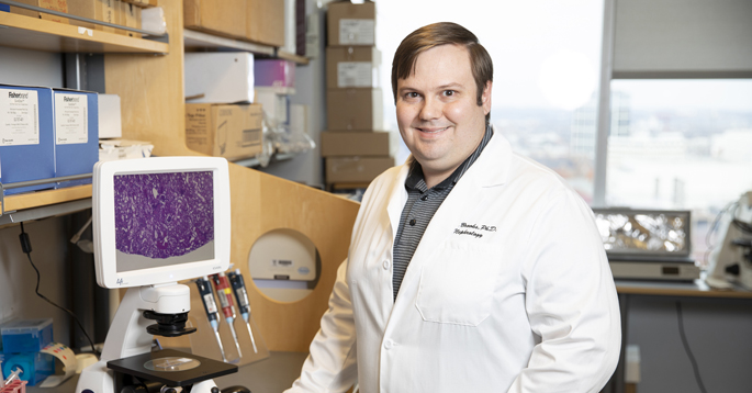 Dr. Craig Brooks in his VUMC lab