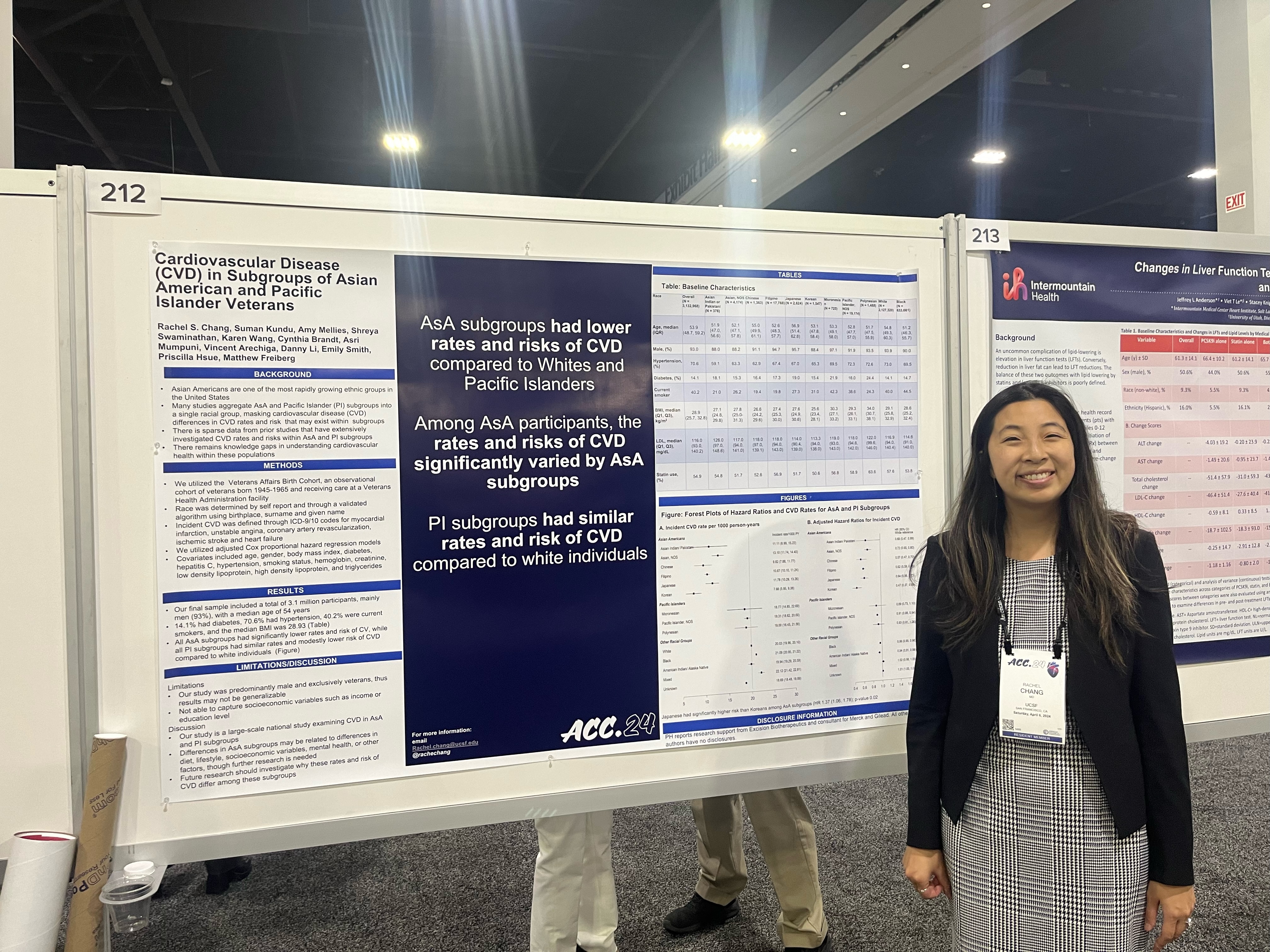 Dr. Chang with poster