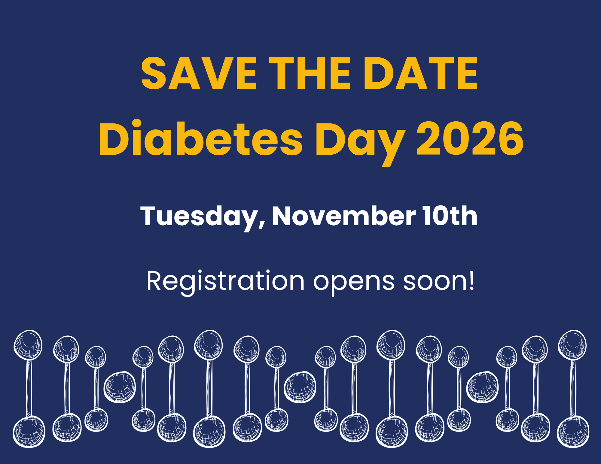 Save the date for Diabetes Day on Nov. 10, 2026