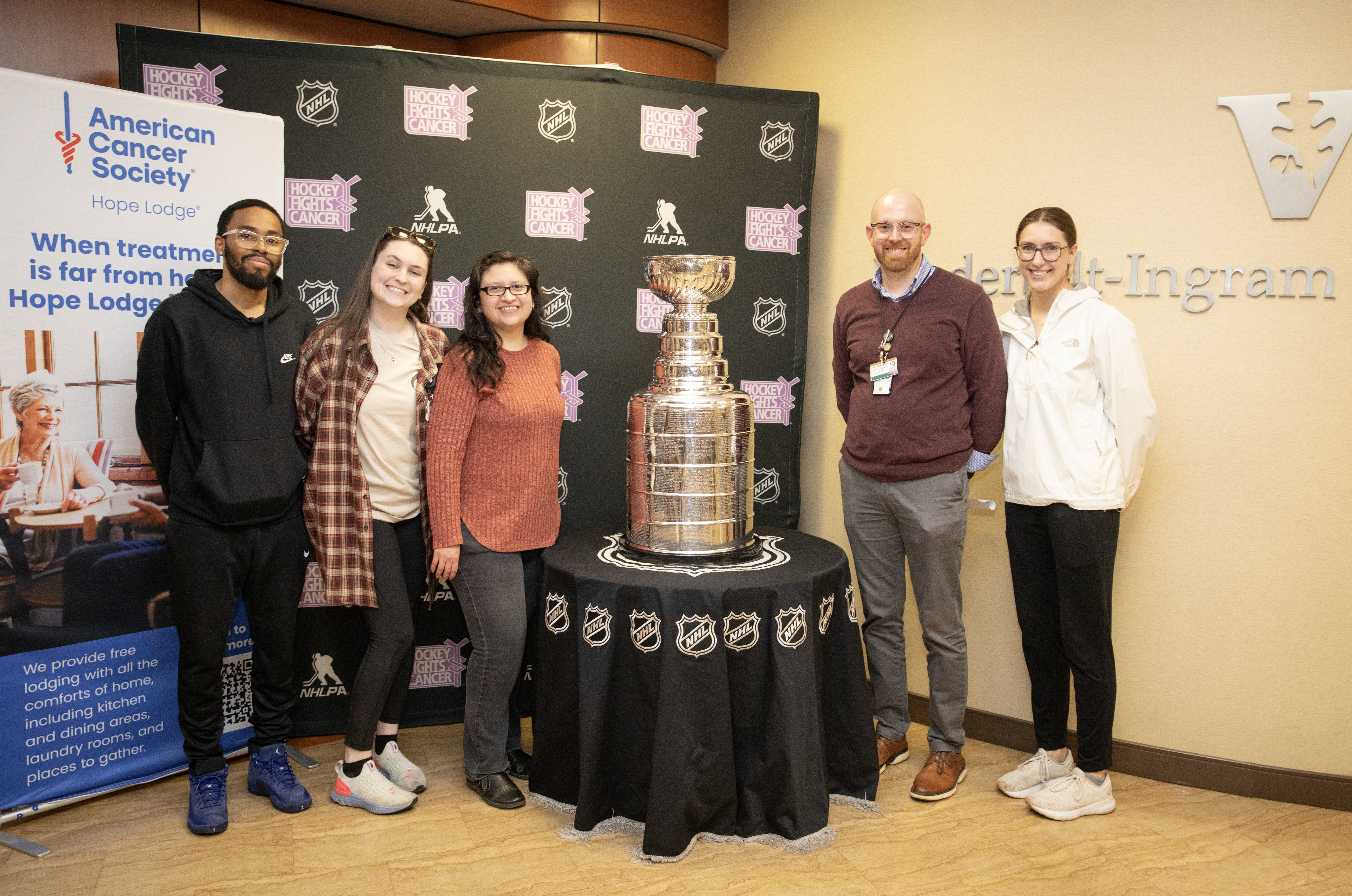 Haake Cancer Lab members with the Stanley Cup