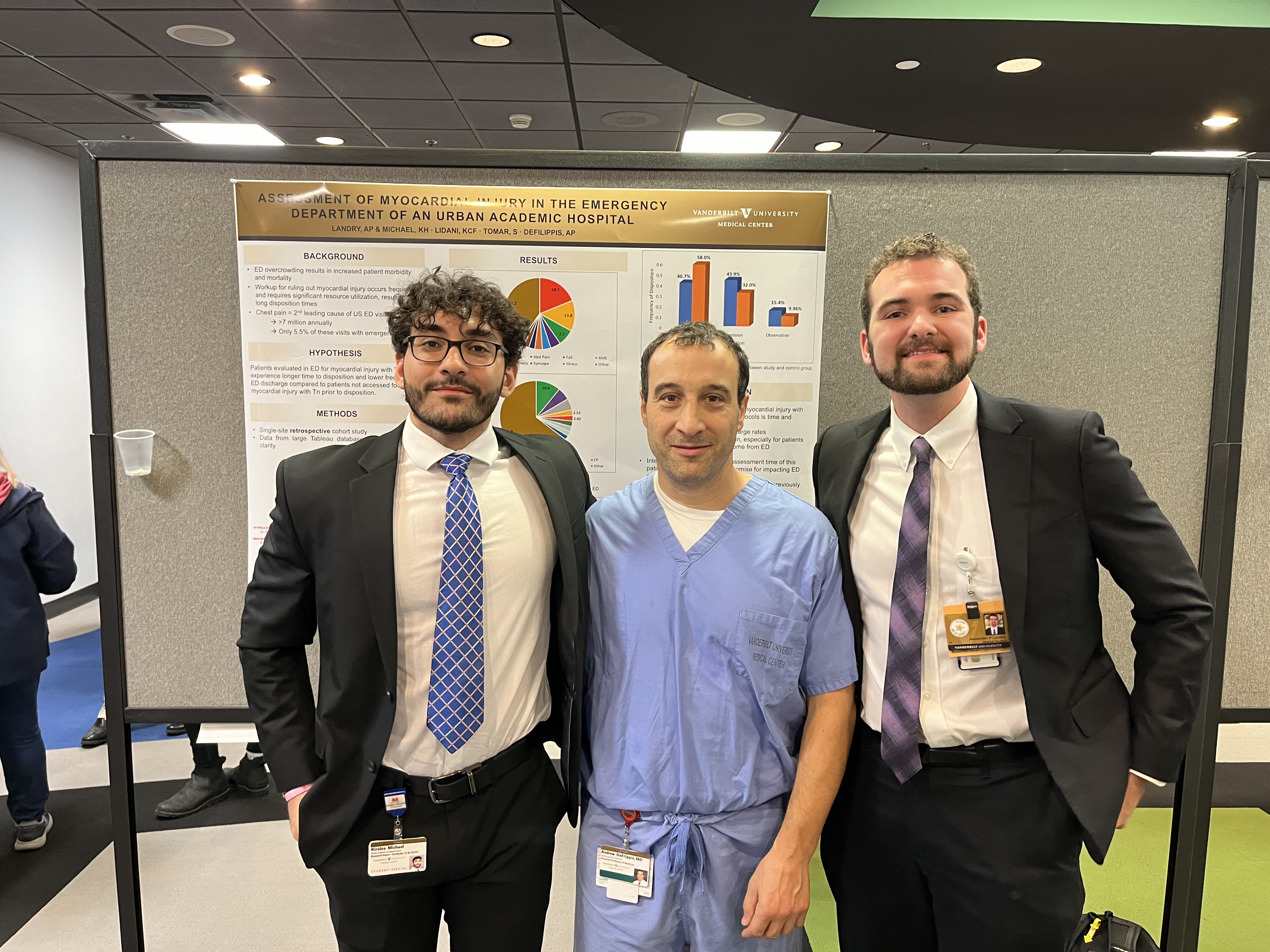 CV Research Day - Kirolos Michael, Dr. DeFilippis, and Alexander Landry