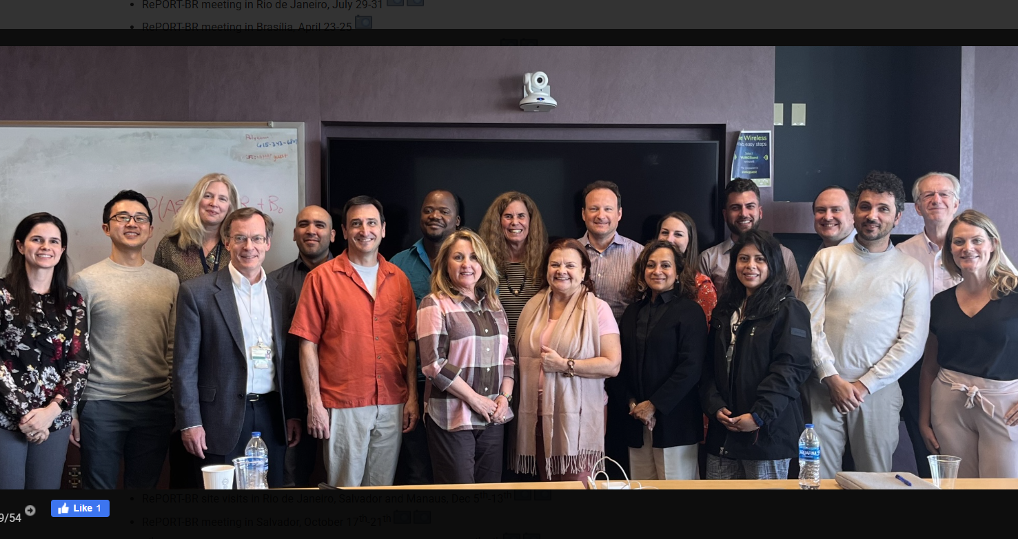 About 20 TP/HIV researchers attend the RePORT-BR meeting at Vanderbilt.