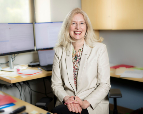 Dr. Kelly Dooley in her academic office at VUMC.