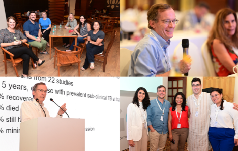 A photo collage of the RePORT international meeting