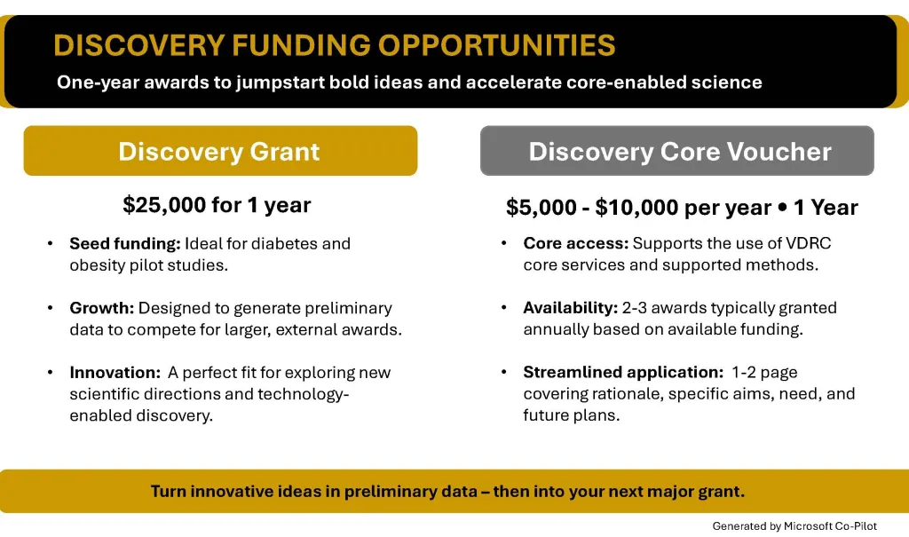 Discovery Voucher grant information